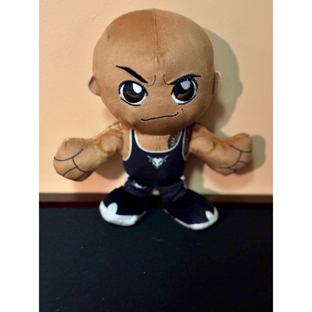 Bleacher Creatures WWE The Rock Kuricha Plush 8" Wrestling 2023 Dwayne Johnson